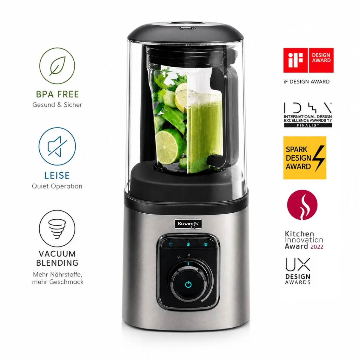 Kuvings SV-500ME Vakuum Blender mit Schallschutzhaube